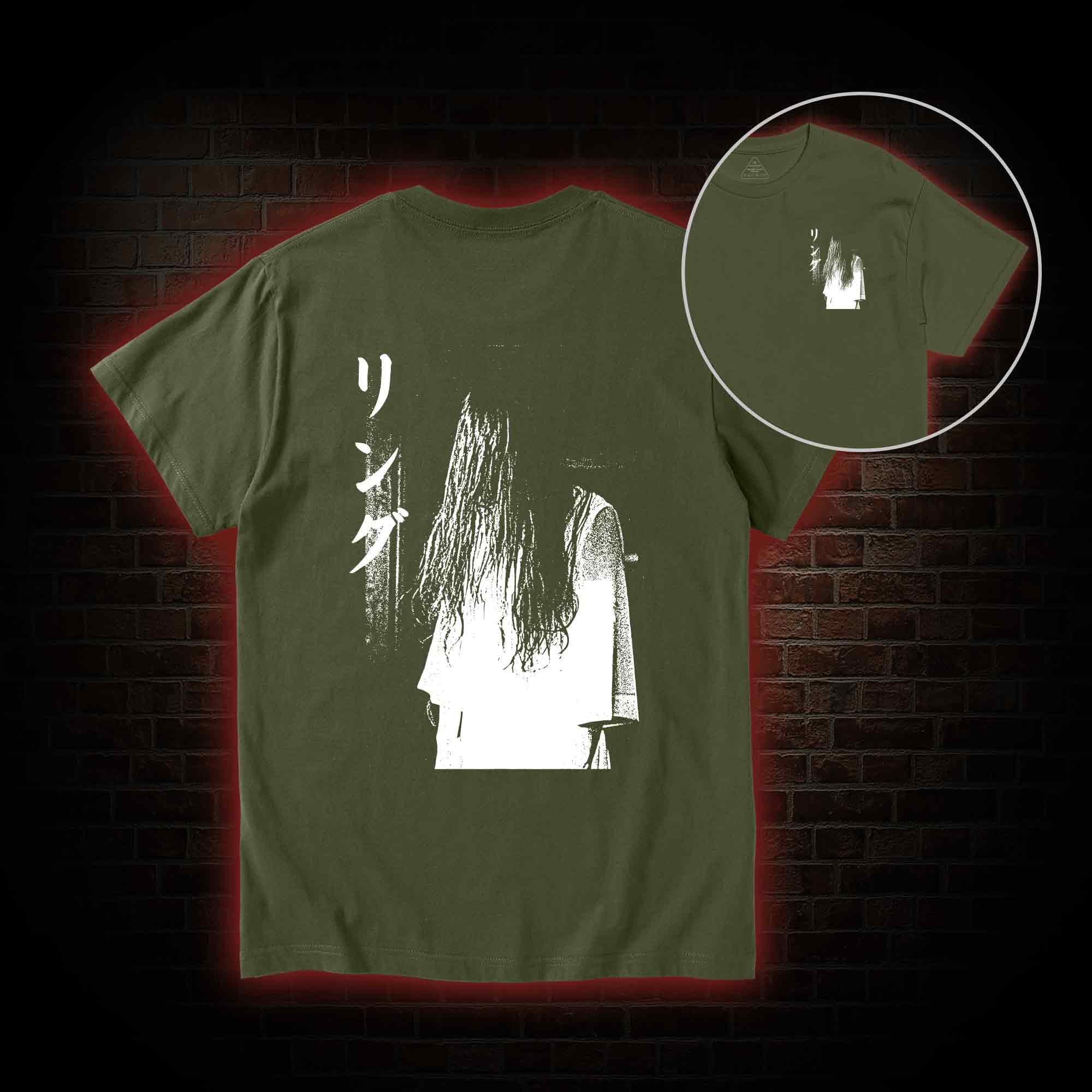 Vintage Ghost Back Print T-Shirt