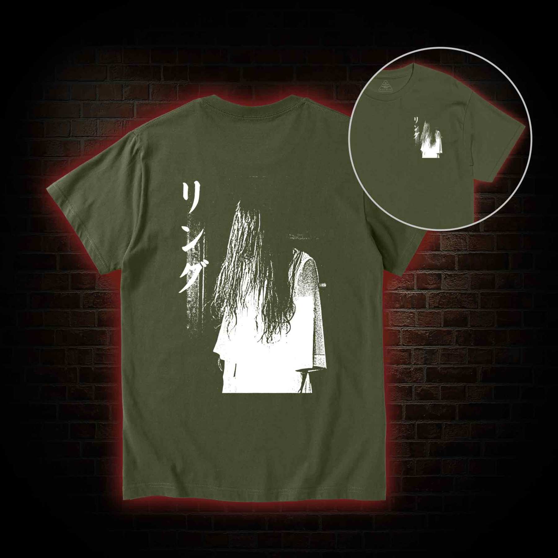 Vintage Ghost Back Print T-Shirt