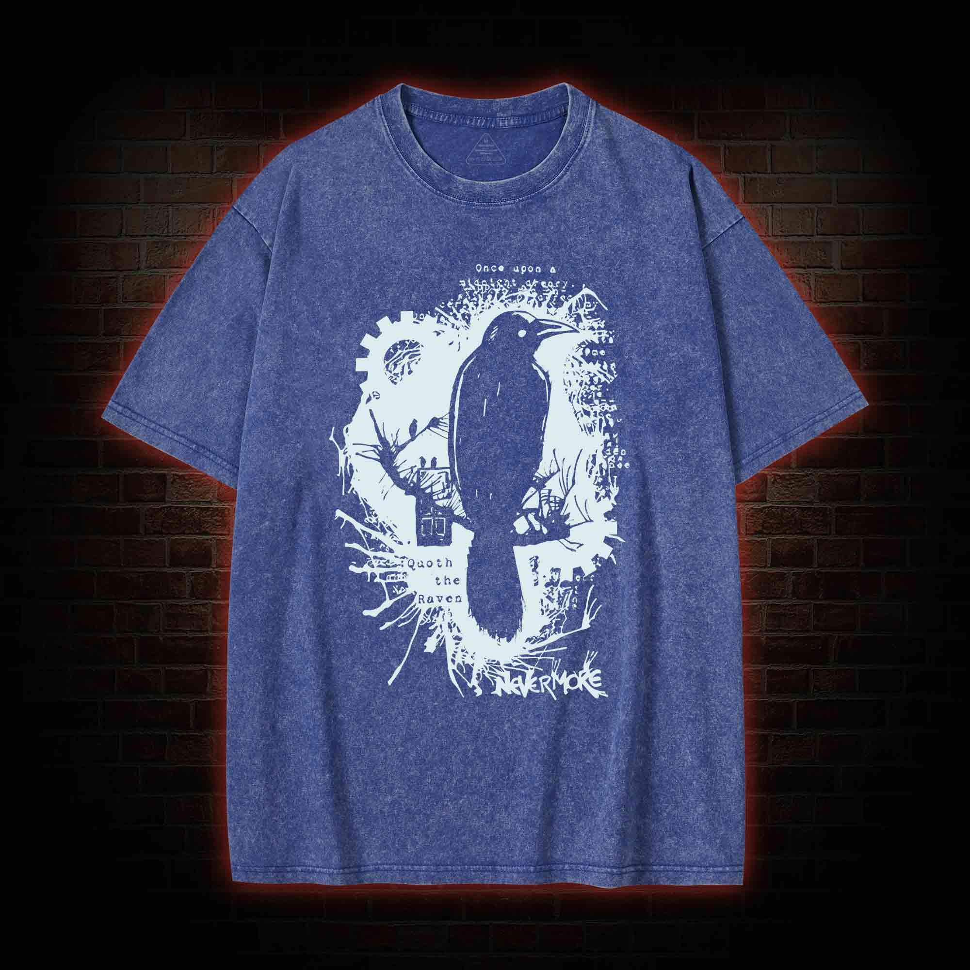 Nevermore Raven Washed T-shirt