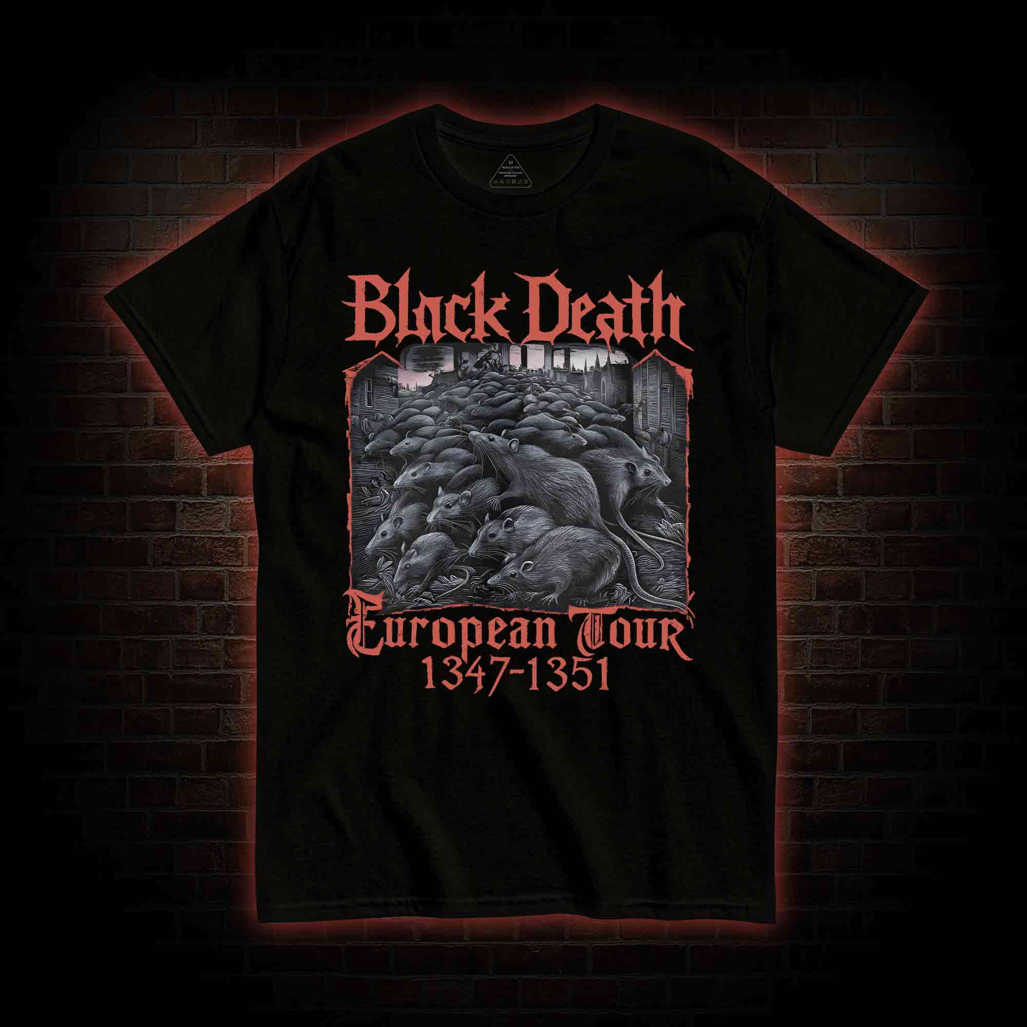 Vintage Black Death European Tour T-shirt