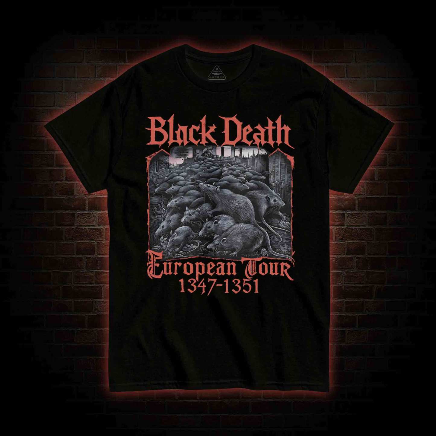 Vintage Black Death European Tour T-shirt