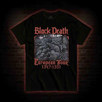 Vintage Black Death European Tour T-shirt