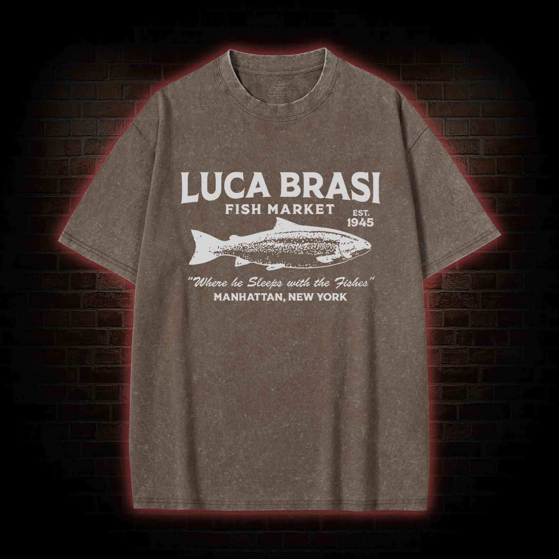 Luca Brasi Fish Market Washed T-shirt