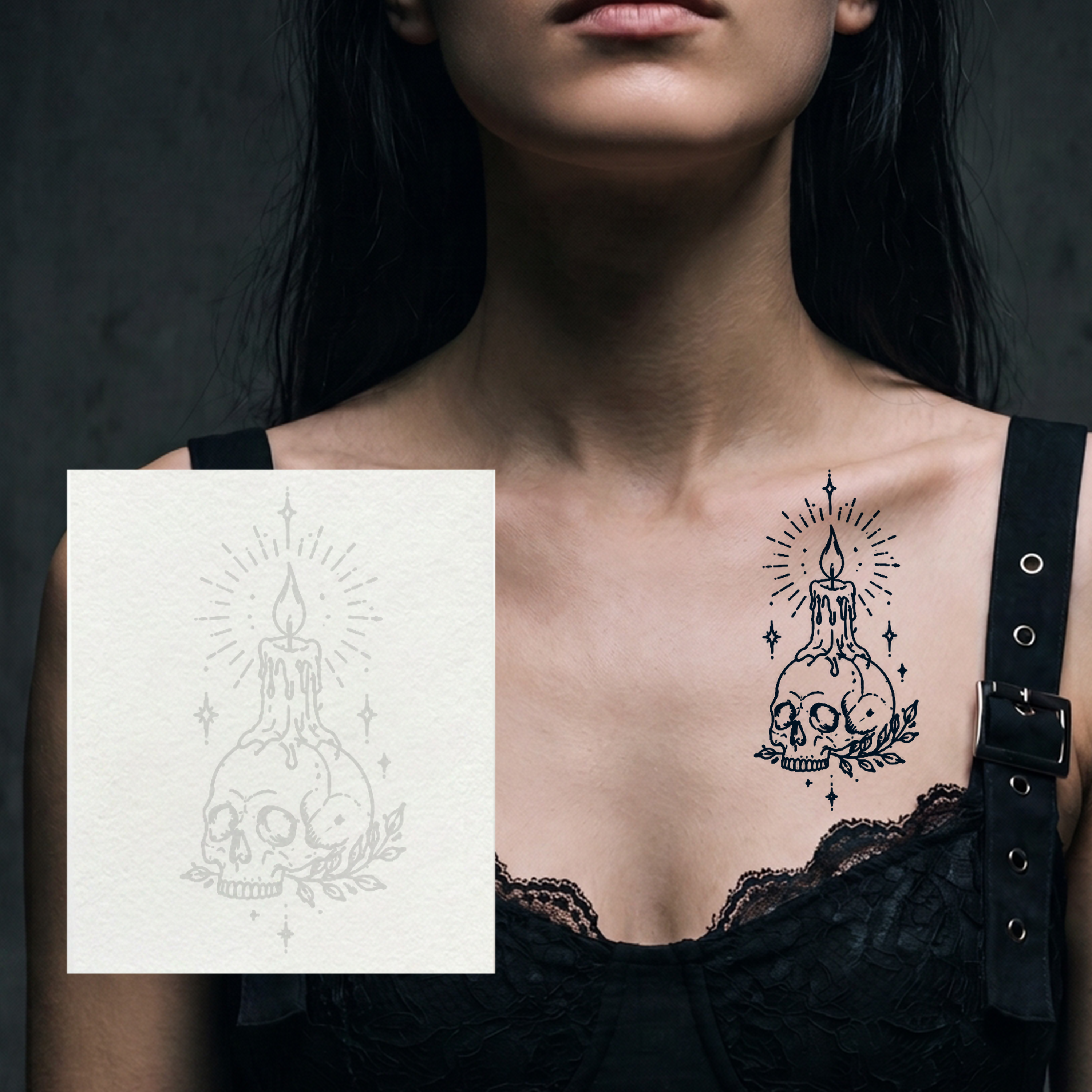 Burning Life Temporary Tattoo