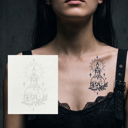 Burning Life Temporary Tattoo