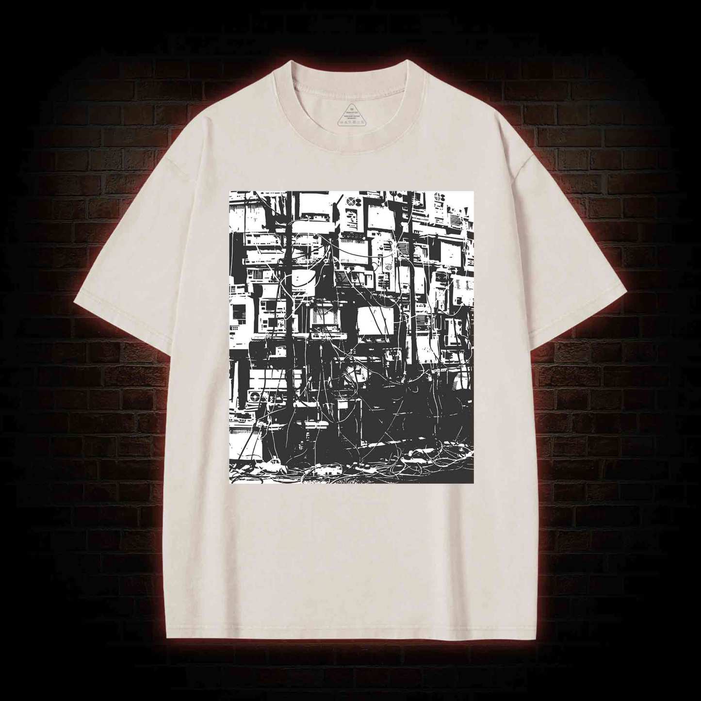 Technology Anxiety Washed T-shirt