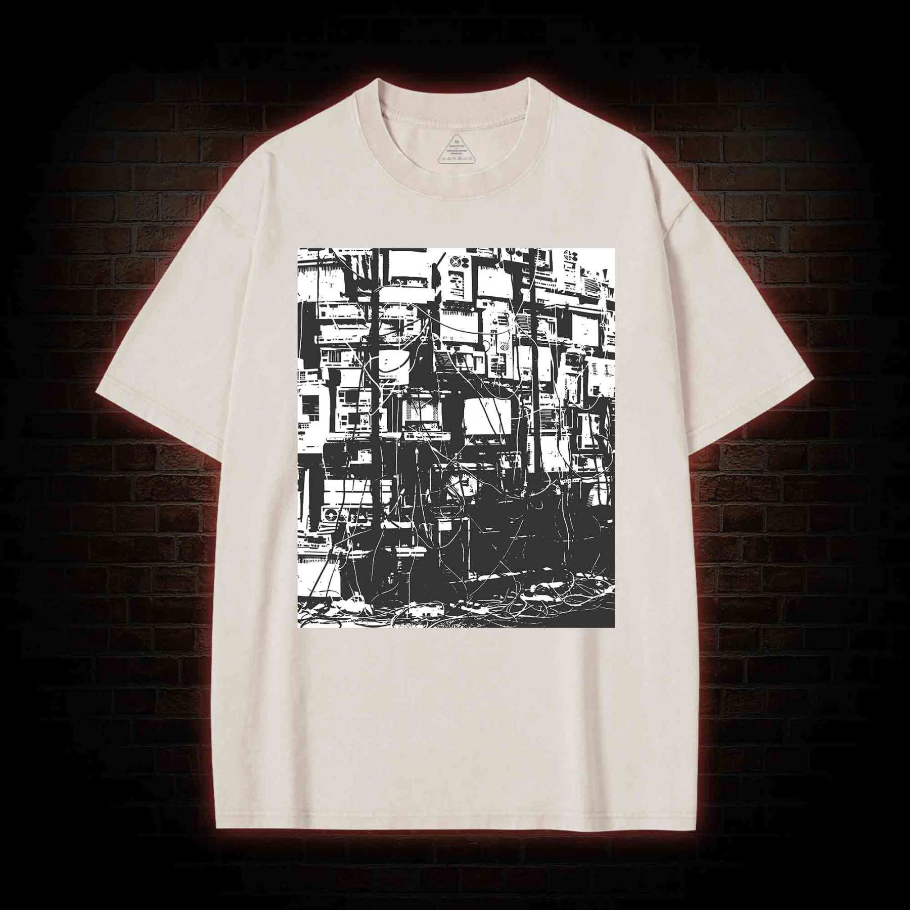 Technology Anxiety Washed T-shirt