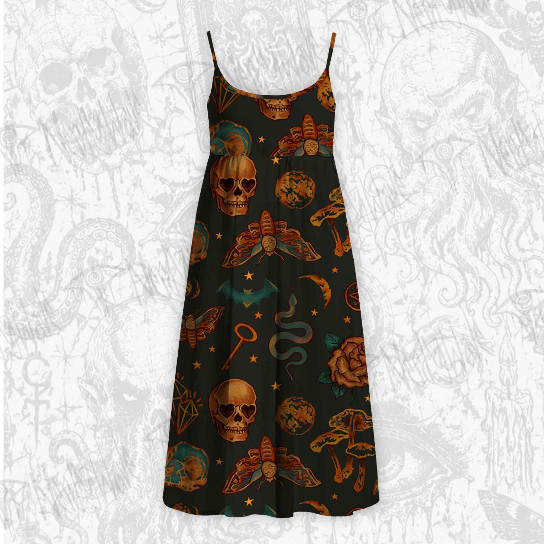 Witchy Strap Midi Sundress