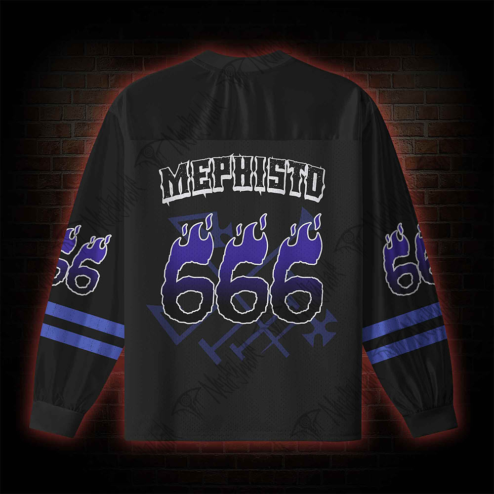 Deal with the Devil V-Neck Long Sleeve Jersey