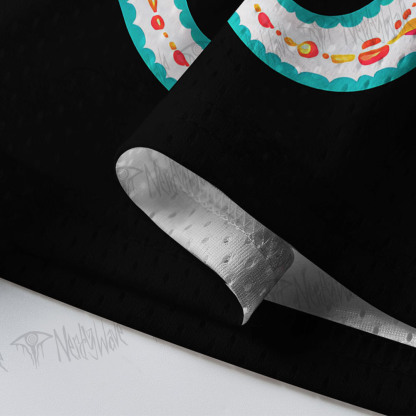 Vibrant Day of the Dead Ribcage Mesh Jersey