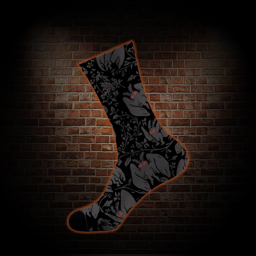 Mothman in the Jungle Socks