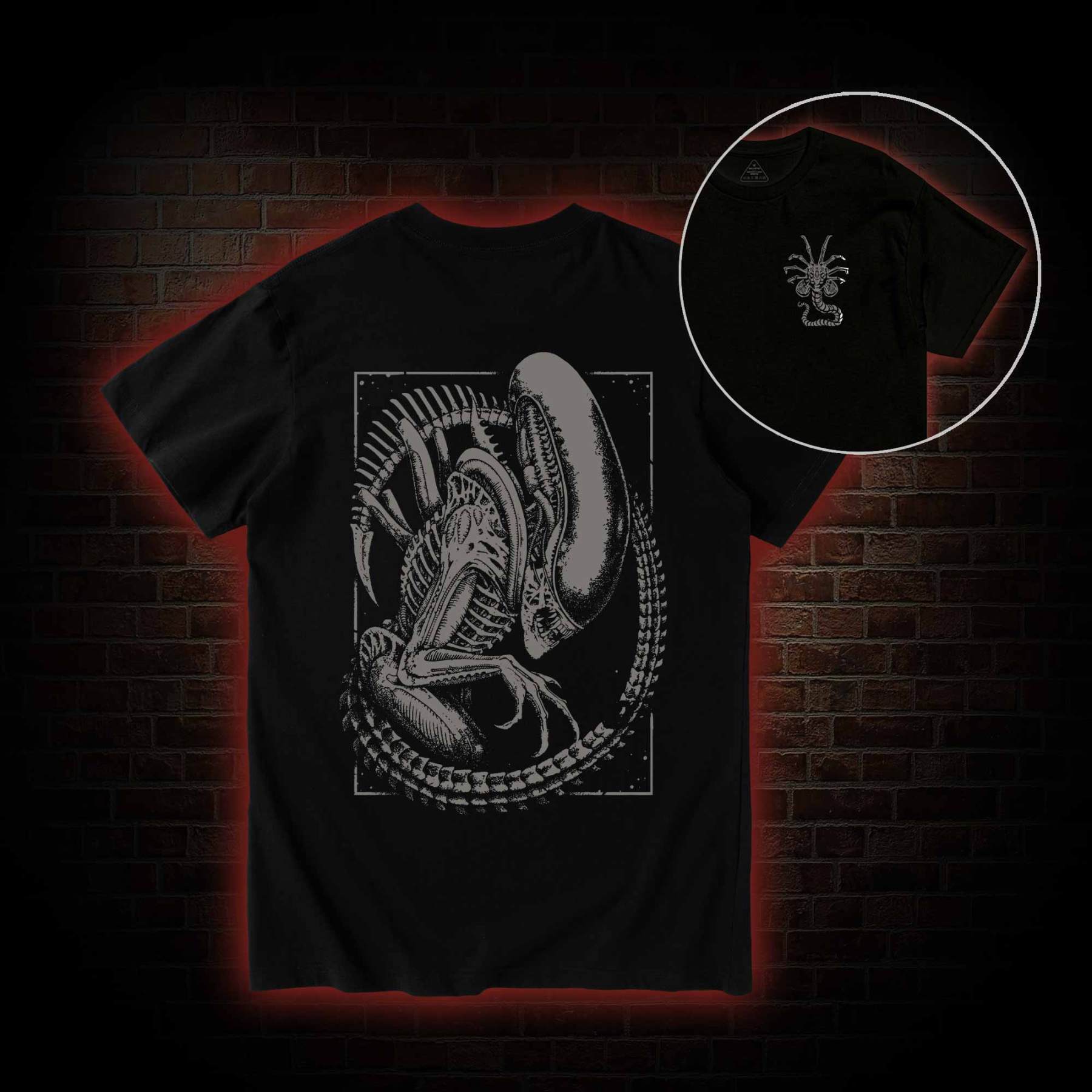 Alien Vintage Back Print T-Shirt