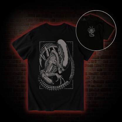 Alien Vintage Back Print T-Shirt