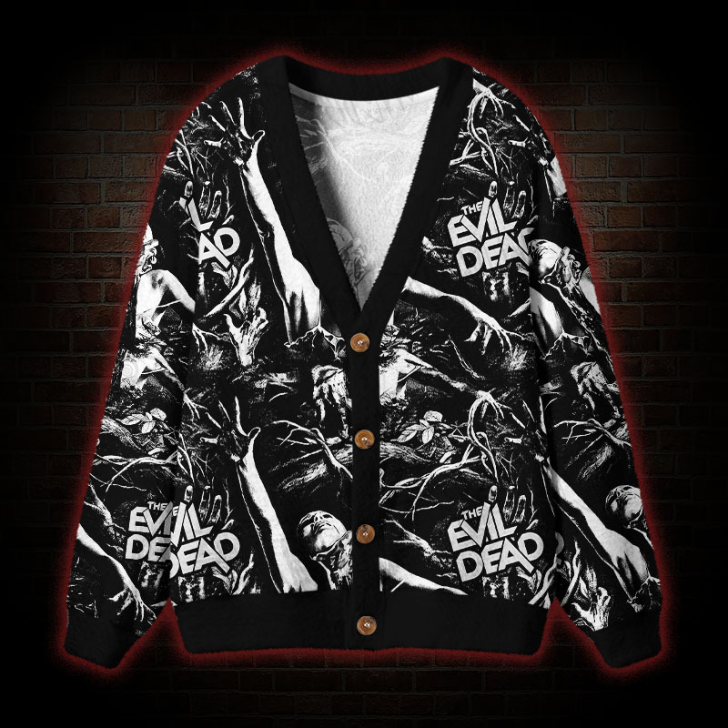 Groovy Horror Cardigan Sweater