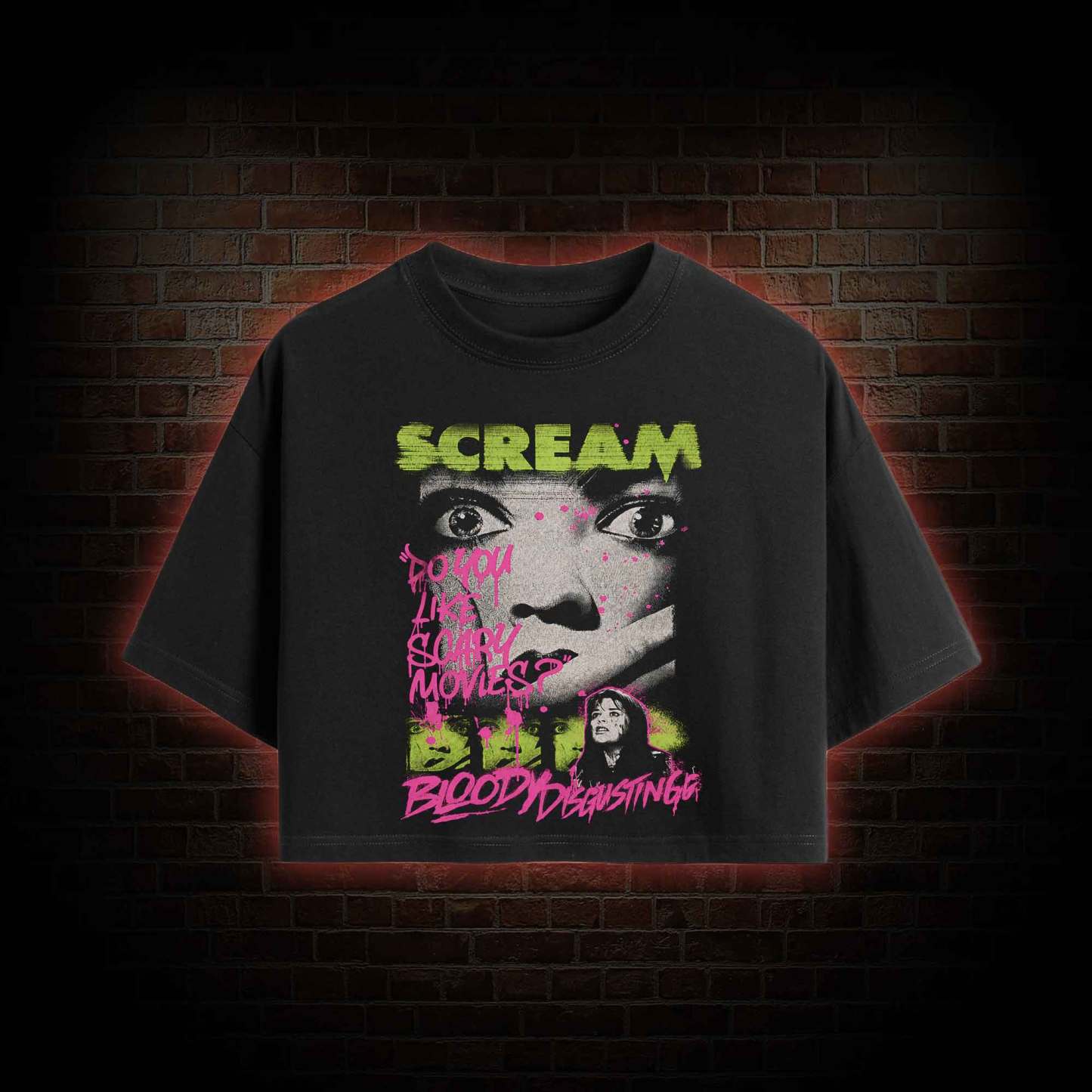 Do You Like Scary Movies Crop Top