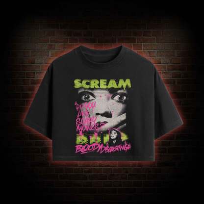 Do You Like Scary Movies Crop Top
