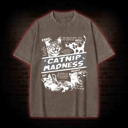 Catnip Madness Washed T-shirt