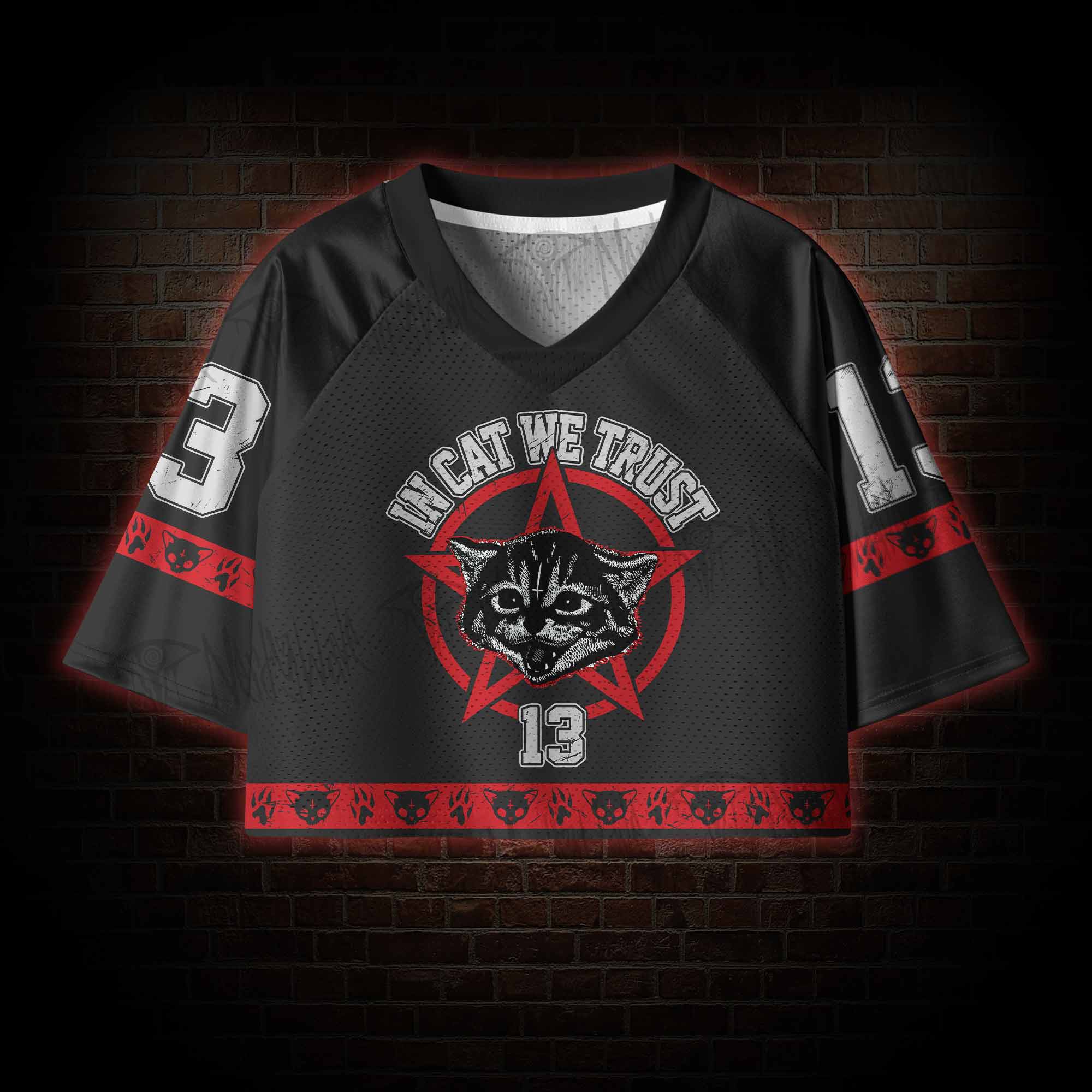 Lucipurr Women's Cropped Mesh Jersey