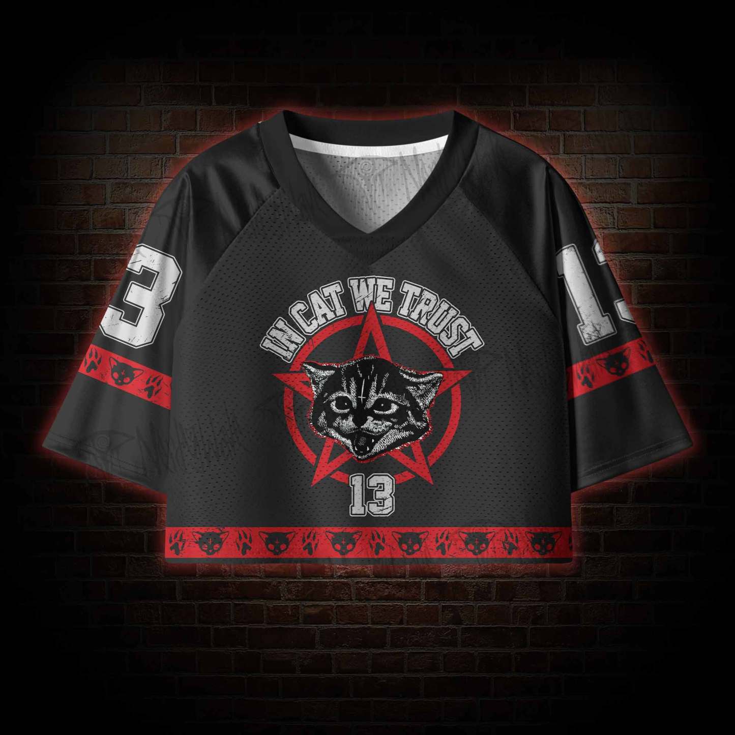 Lucipurr Women's Cropped Mesh Jersey