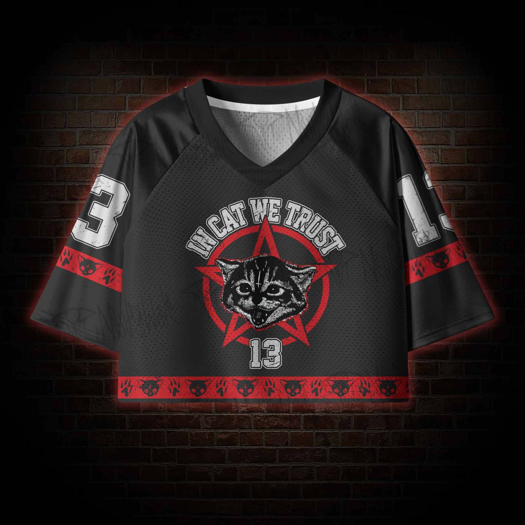 Lucipurr Women's Cropped Mesh Jersey