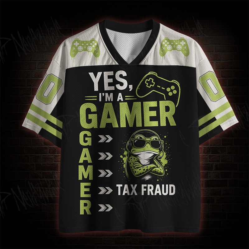 Tax Fraud Gamer Mesh Jersey