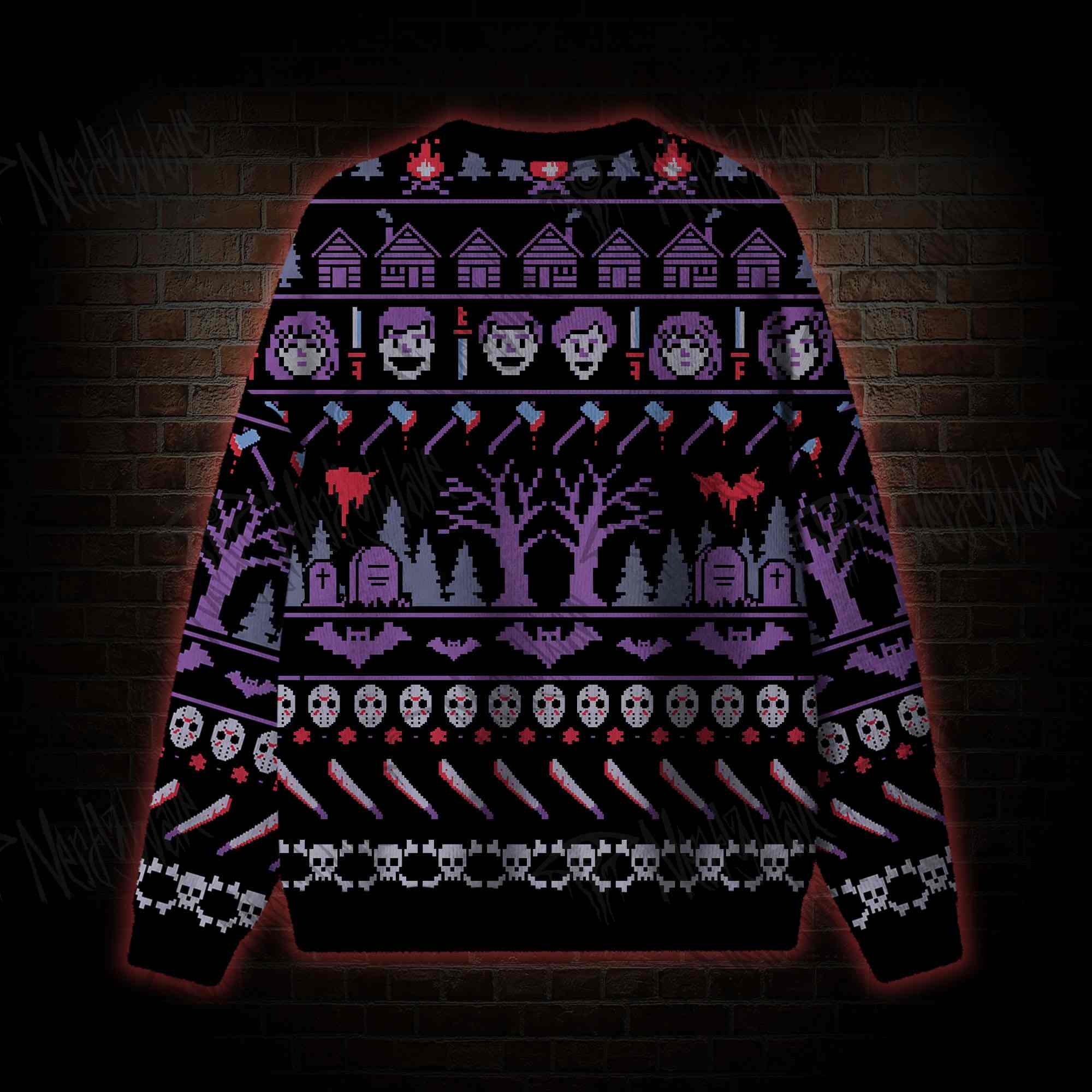 Game Over Graveyard Ugly Sweatshirts