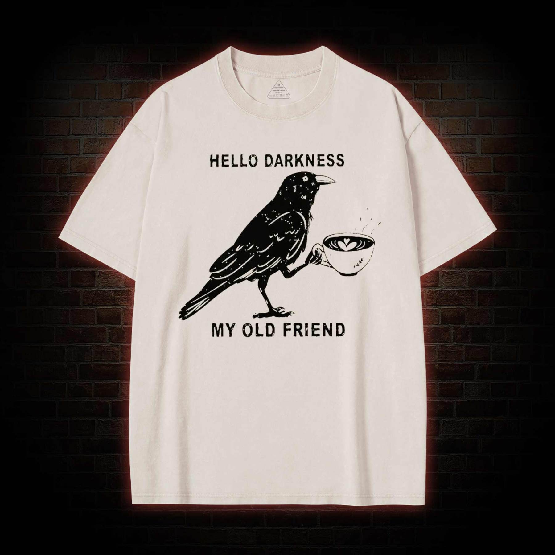 Hello, Darkness, My Old Friend Washed T-shirt