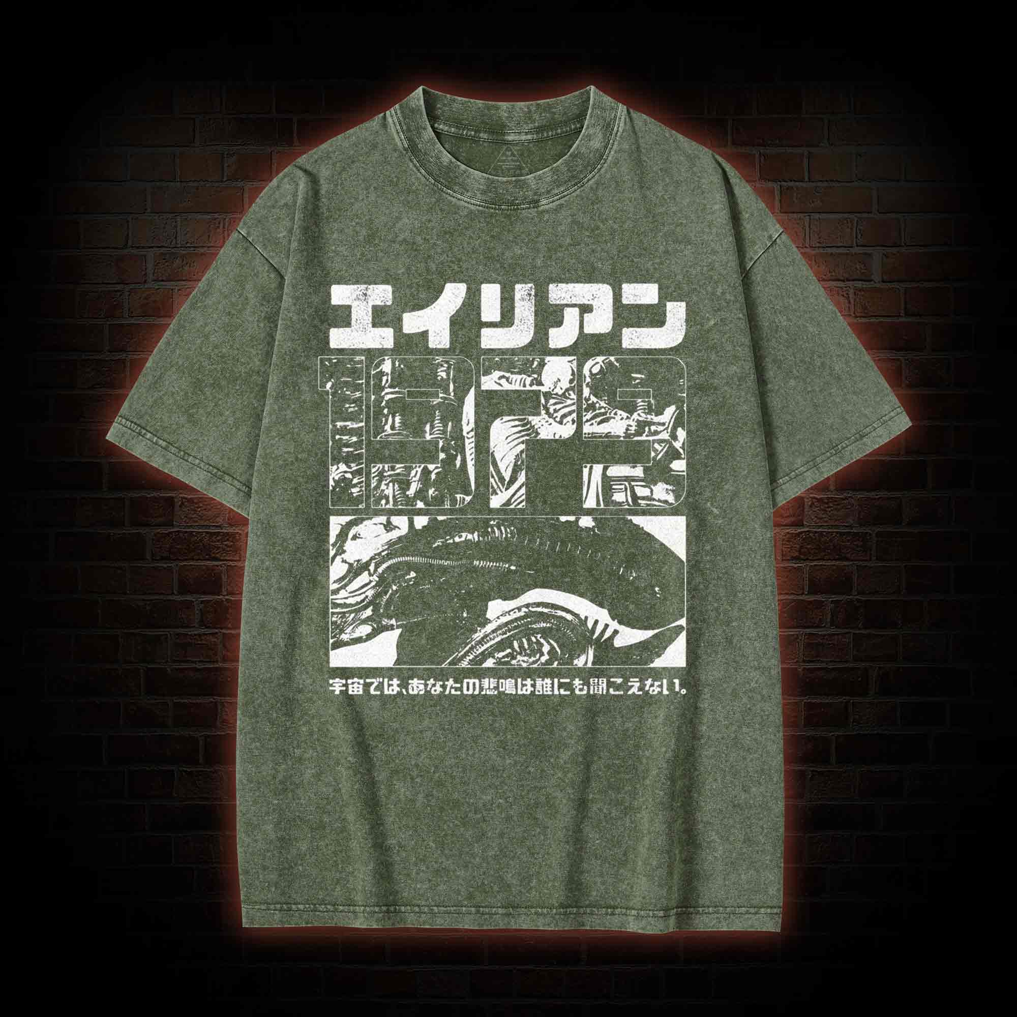 Alien Japanese Vintage Washed T-shirt