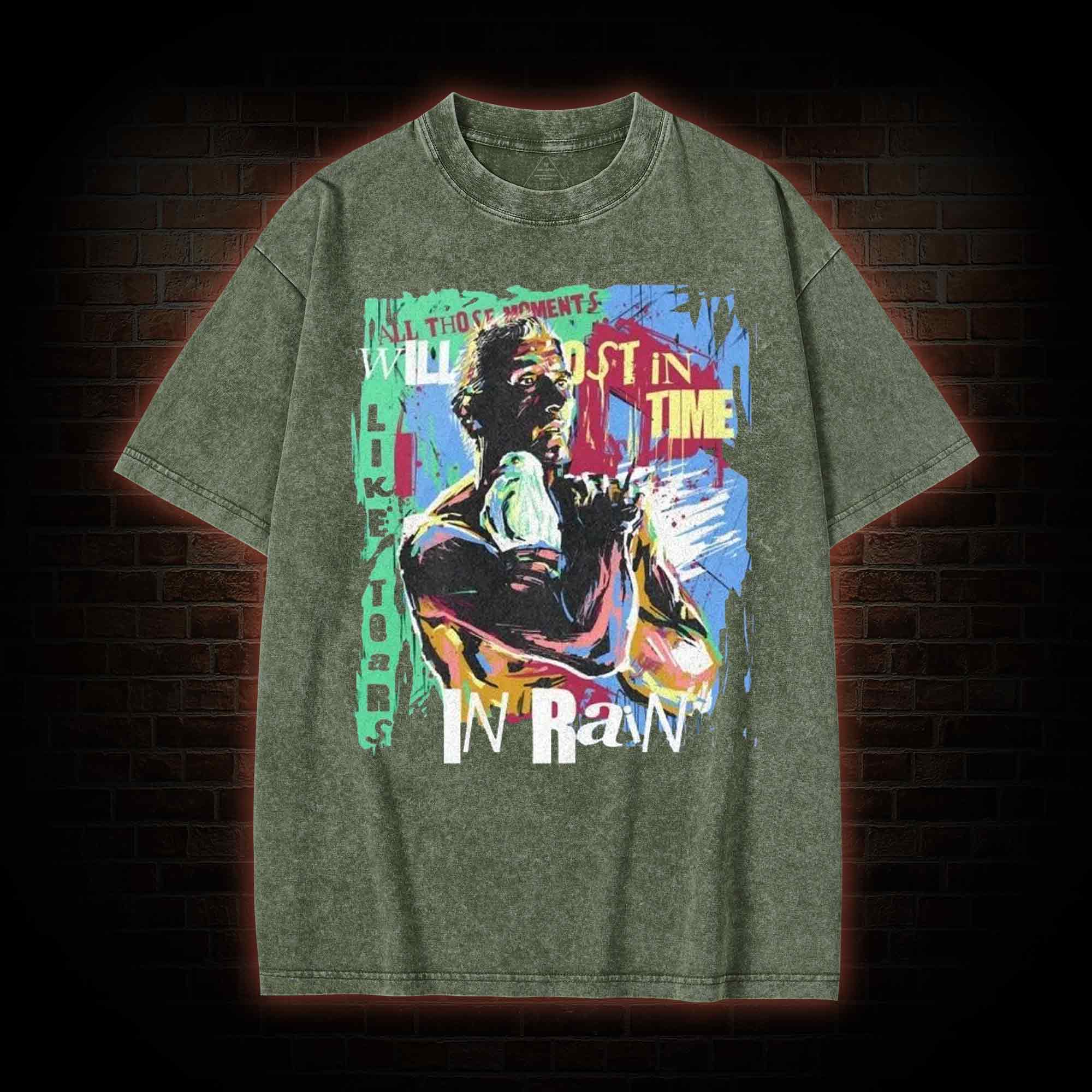 All Those Moments Will be Lost in Time Washed T-shirt