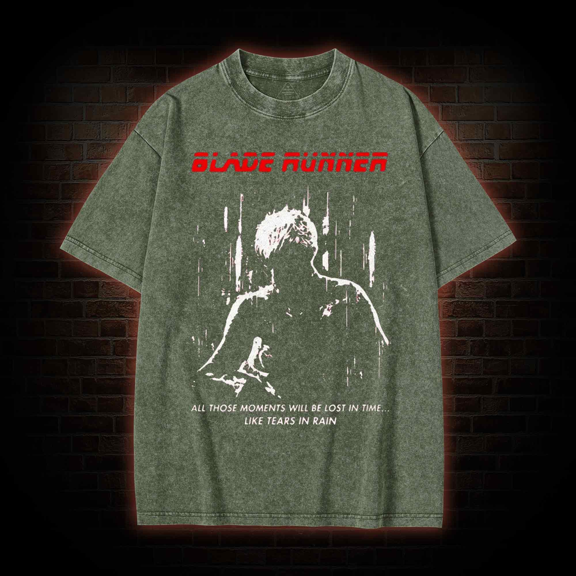 Retro All Those Moments Will be Lost in Time Washed T-shirt