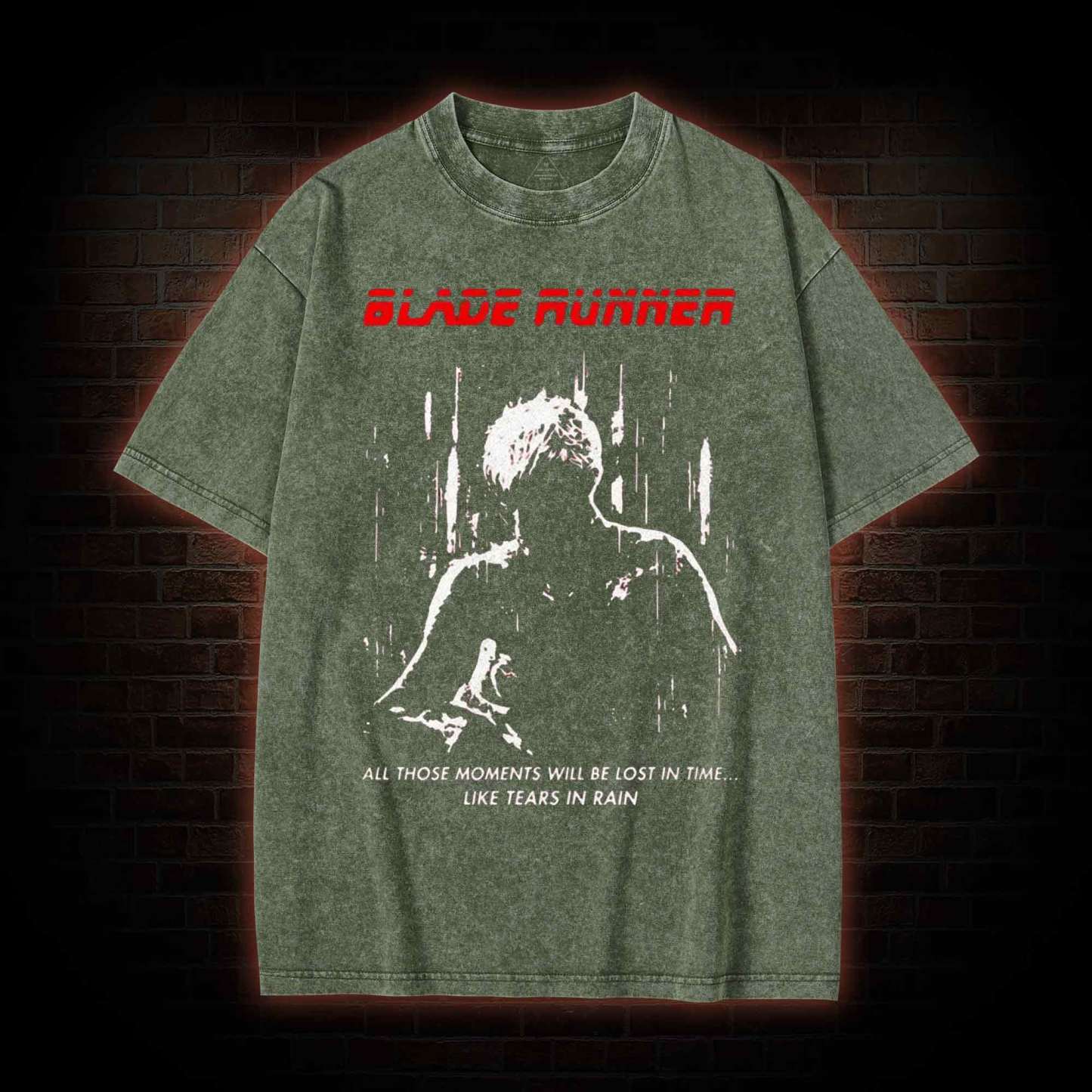 Retro All Those Moments Will be Lost in Time Washed T-shirt