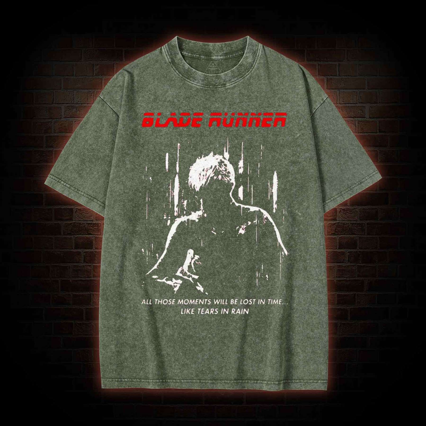 Retro All Those Moments Will be Lost in Time Washed T-shirt