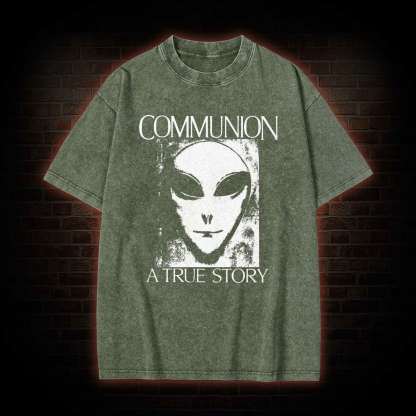 Communion a True Story Washed T-shirt