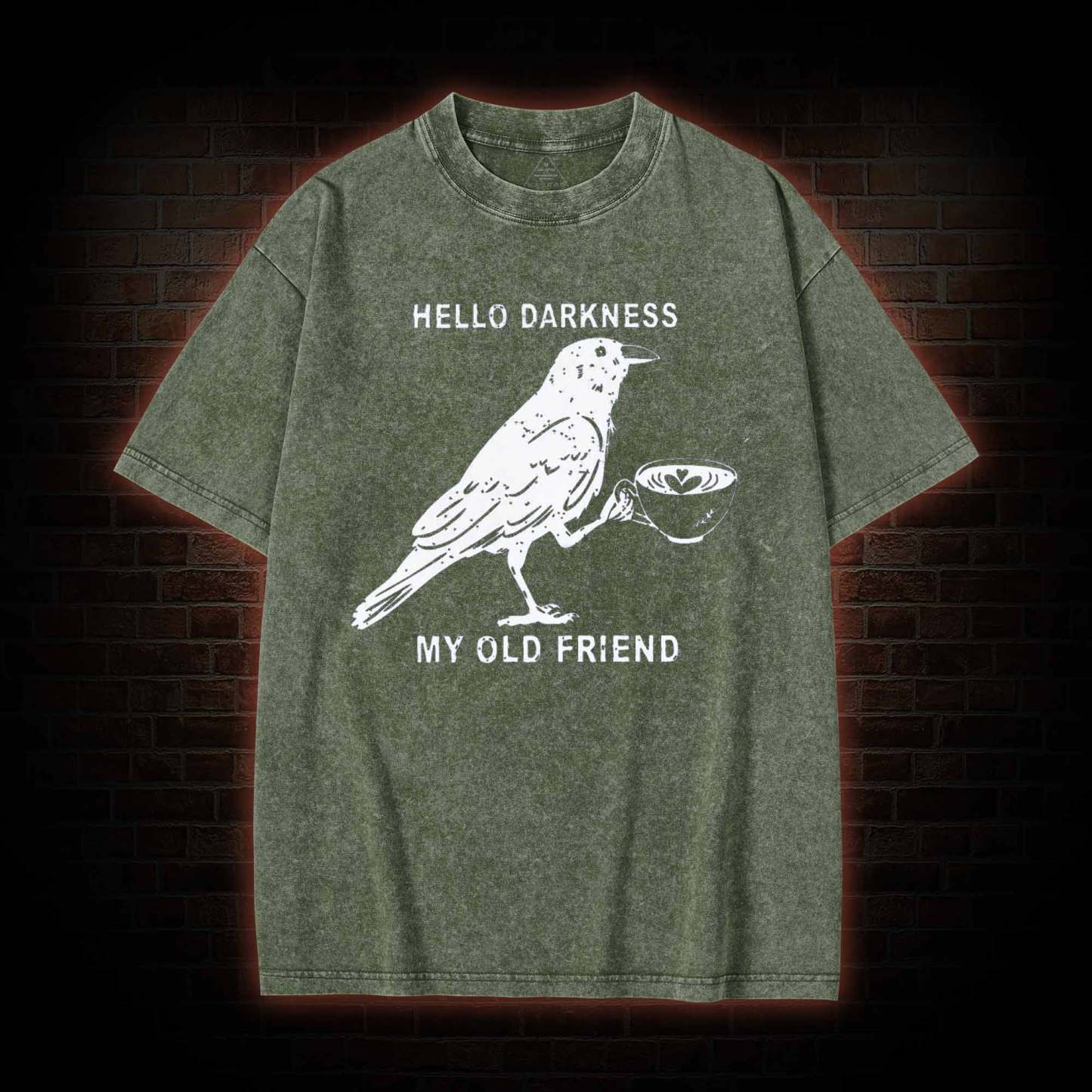 Hello, Darkness, My Old Friend Washed T-shirt