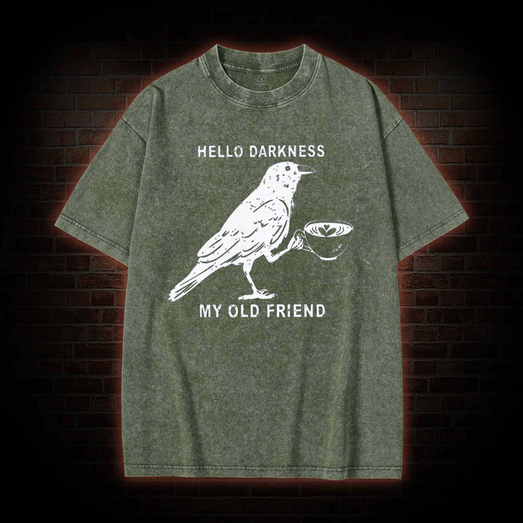 Hello, Darkness, My Old Friend Washed T-shirt