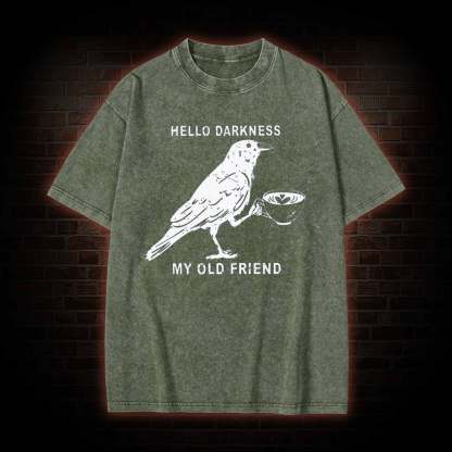 Hello, Darkness, My Old Friend Washed T-shirt