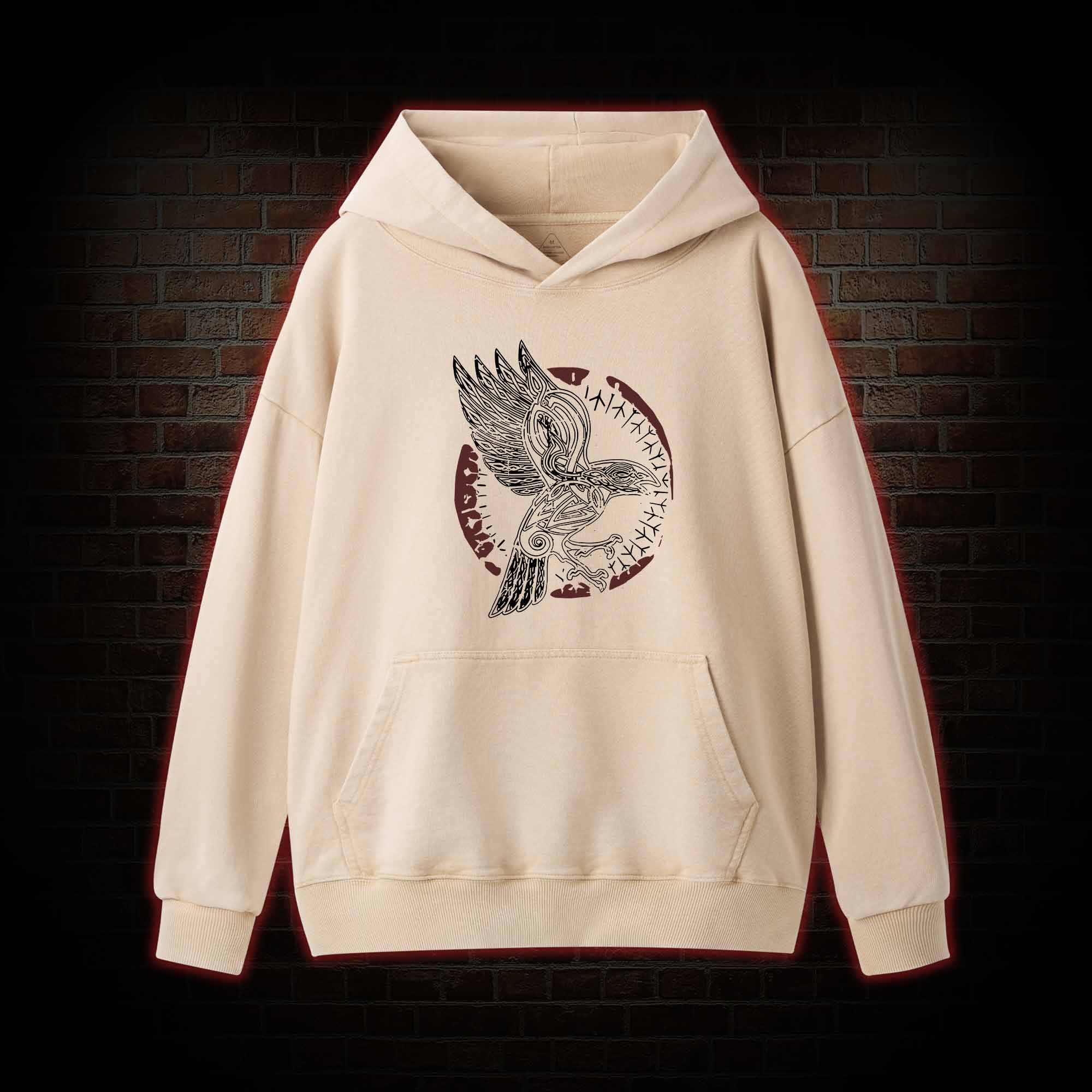 Odin's Raven Washed Hoodie