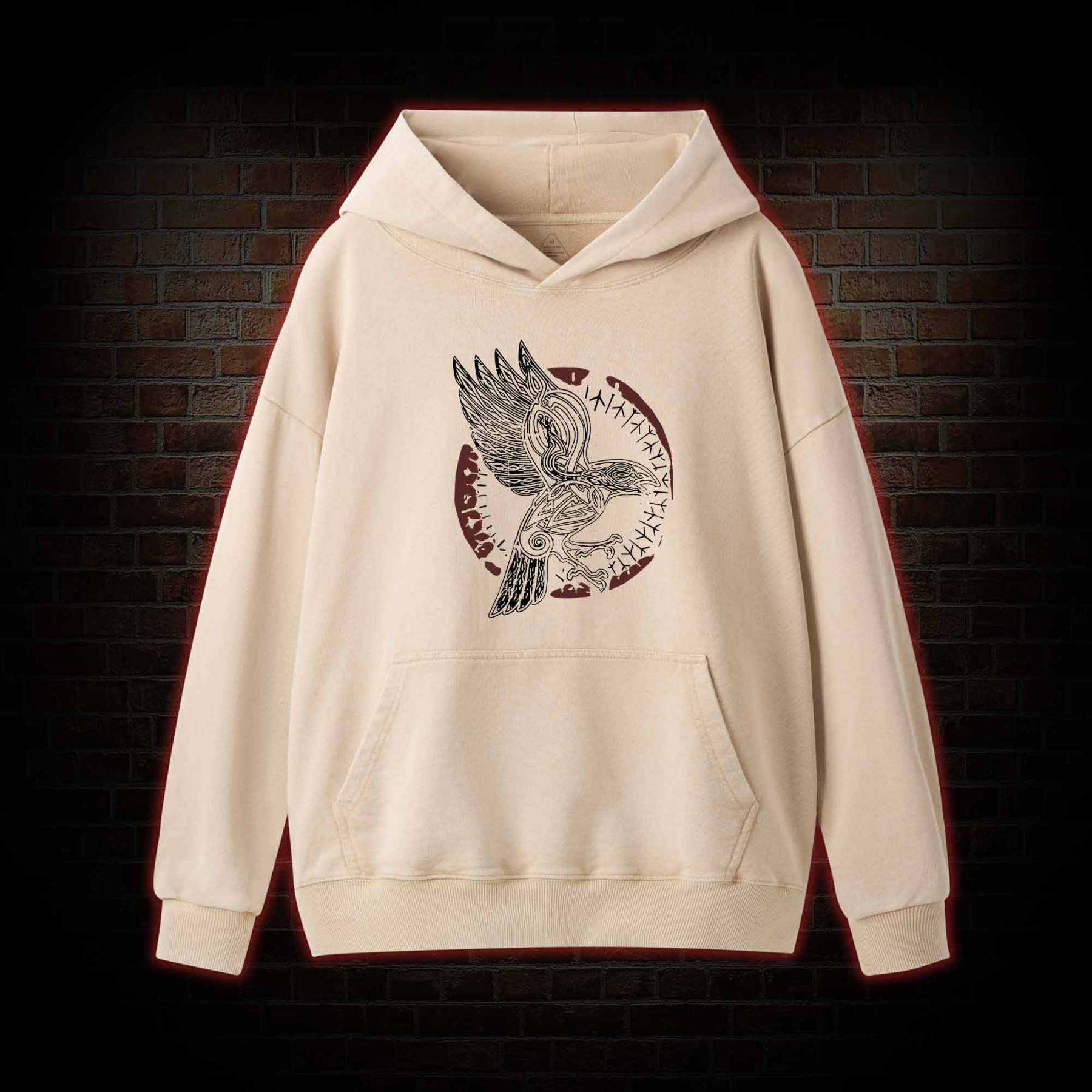 Odin's Raven Washed Hoodie