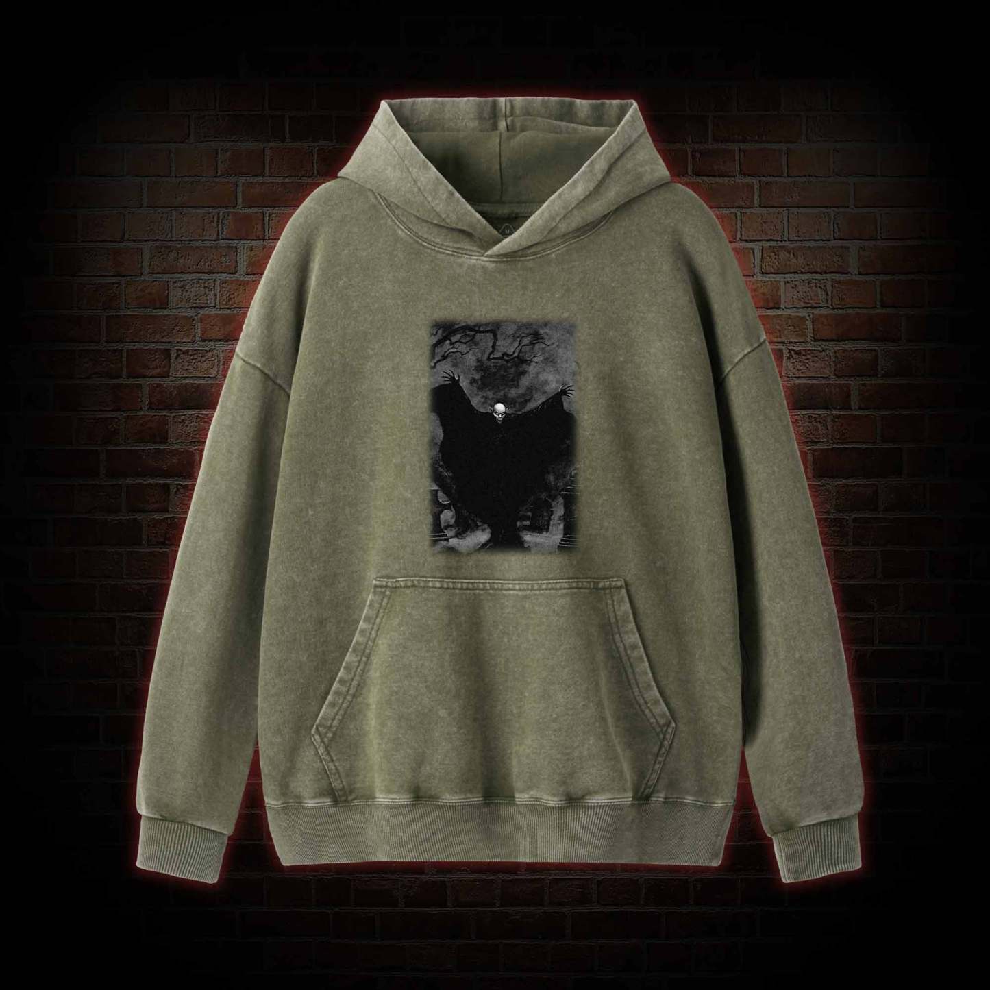 Vampire Nosferatu Washed Hoodie