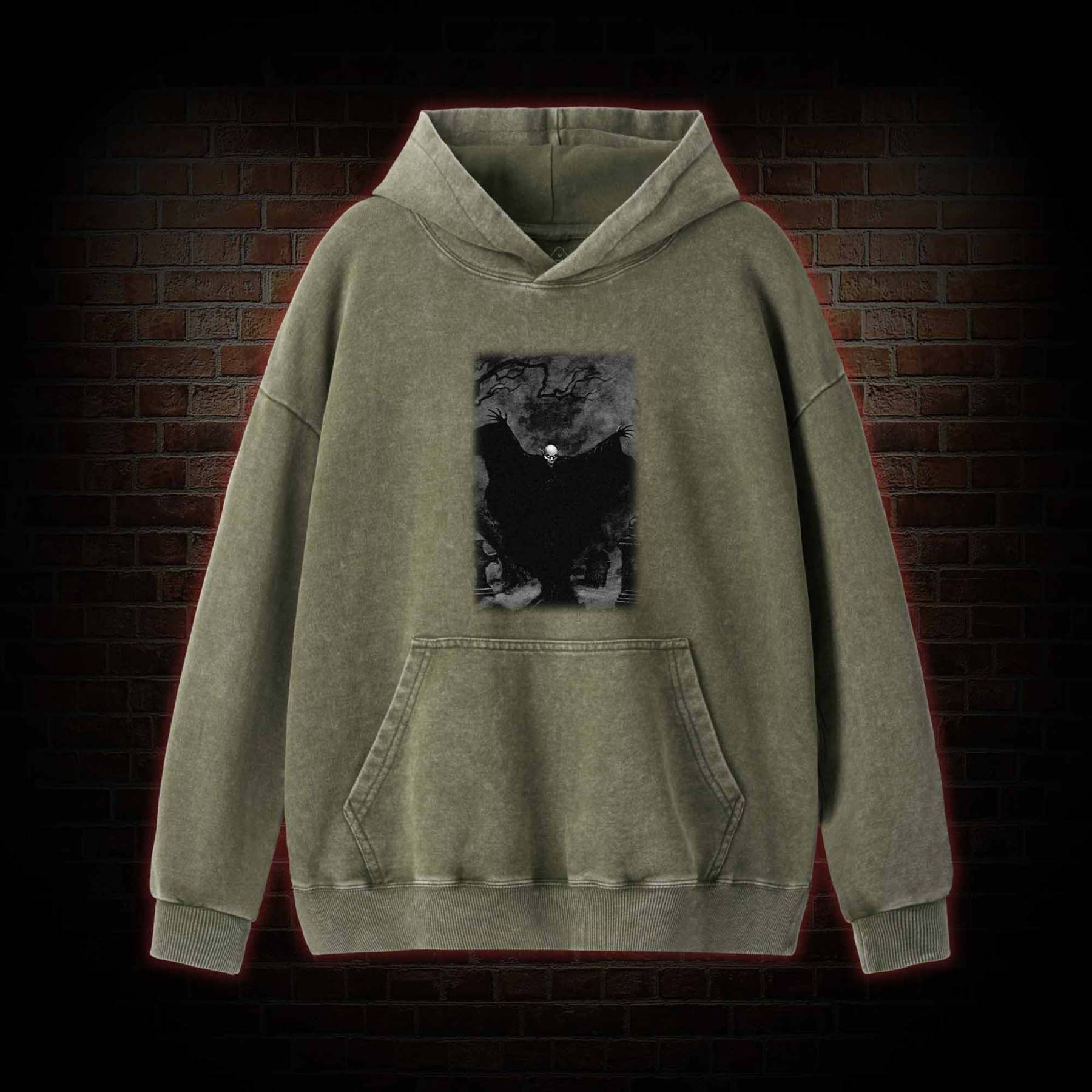 Vampire Nosferatu Washed Hoodie