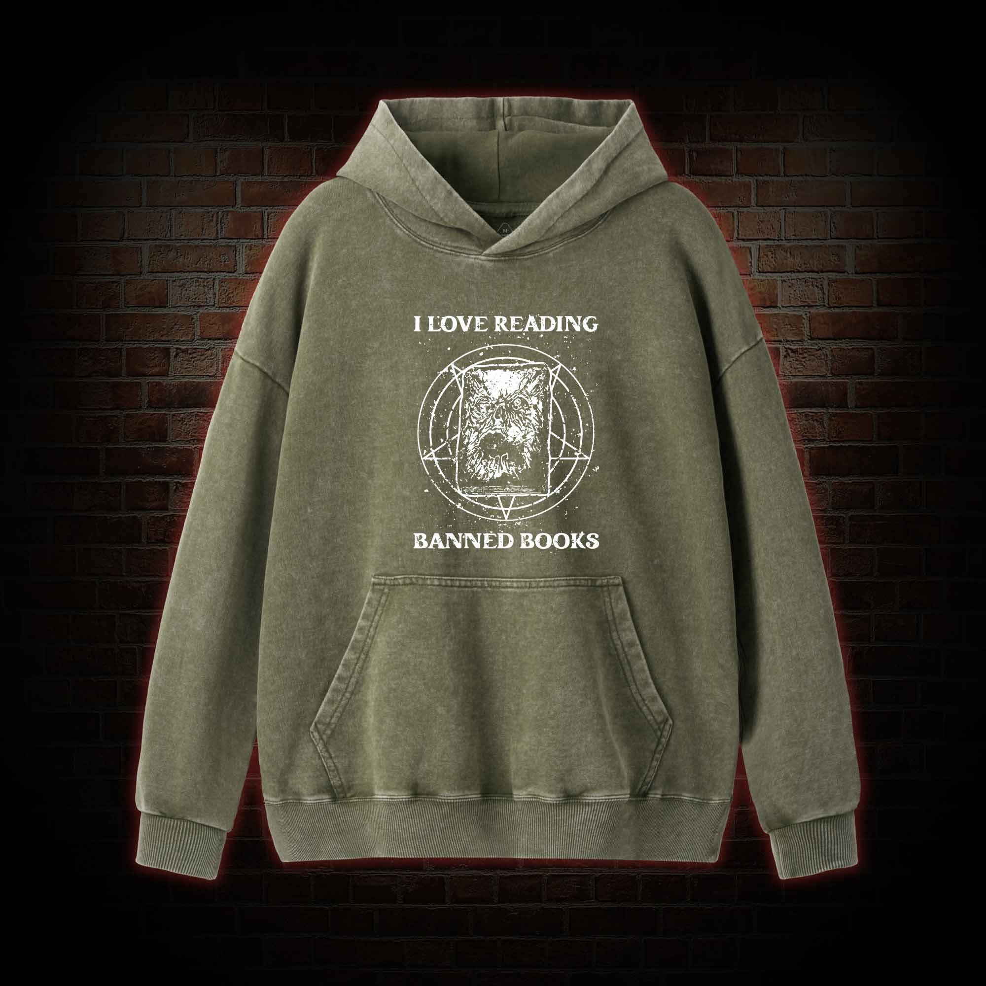 Evil Reader Washed Hoodie