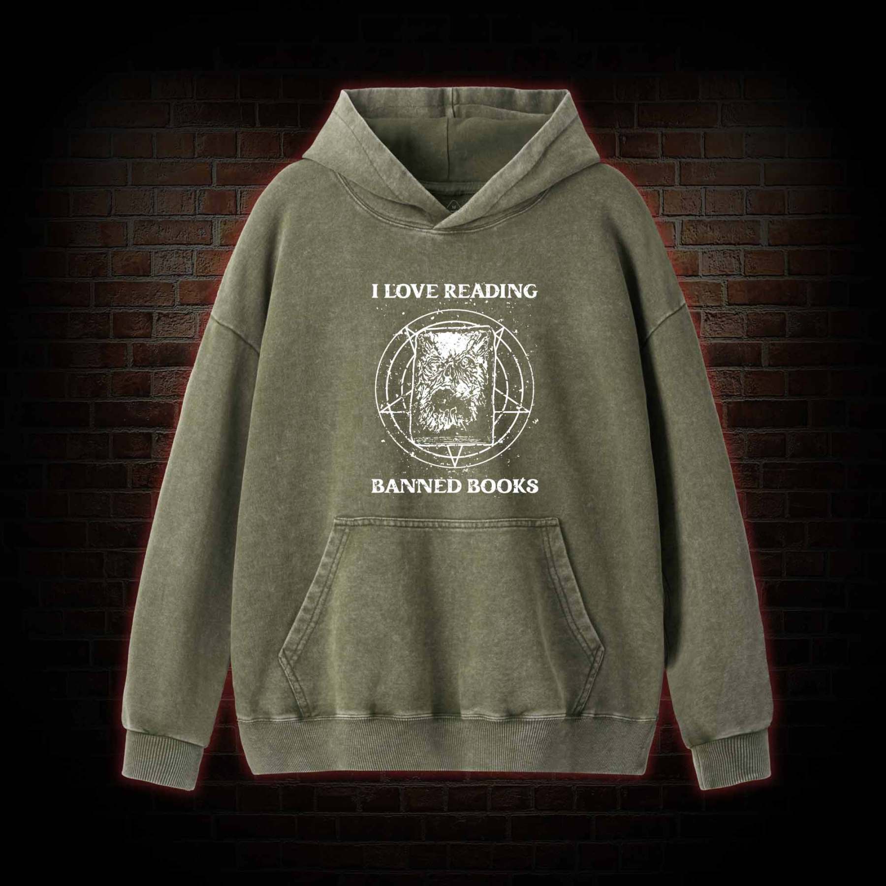 Evil Reader Washed Hoodie