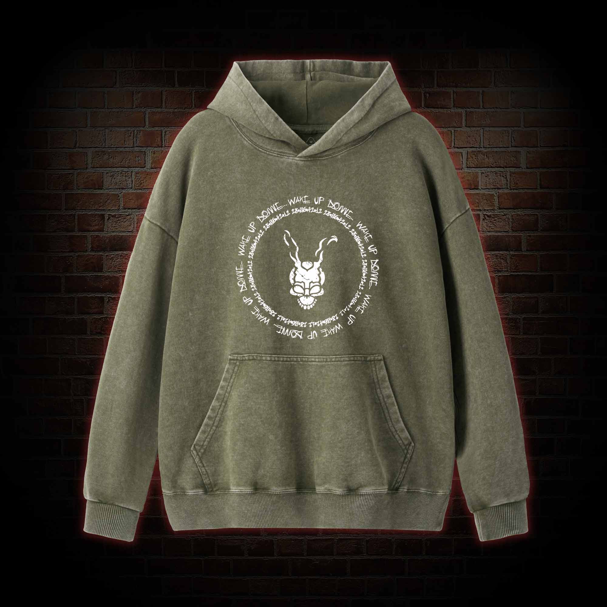 Wake Up Donnie Washed Hoodie