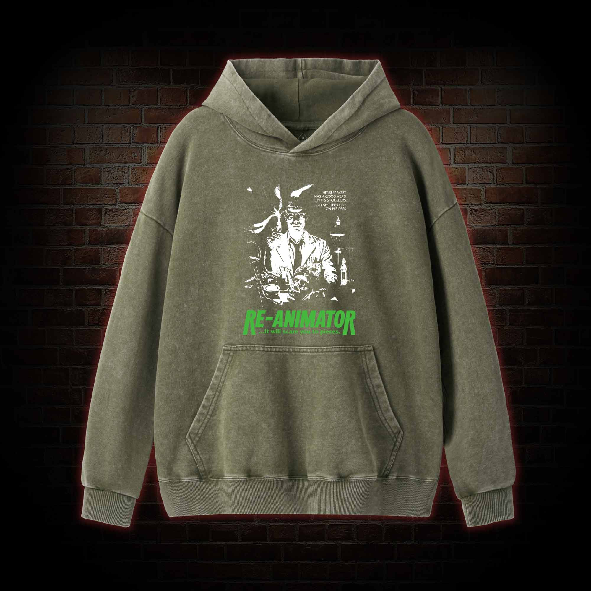 Fright Night Washed Hoodie