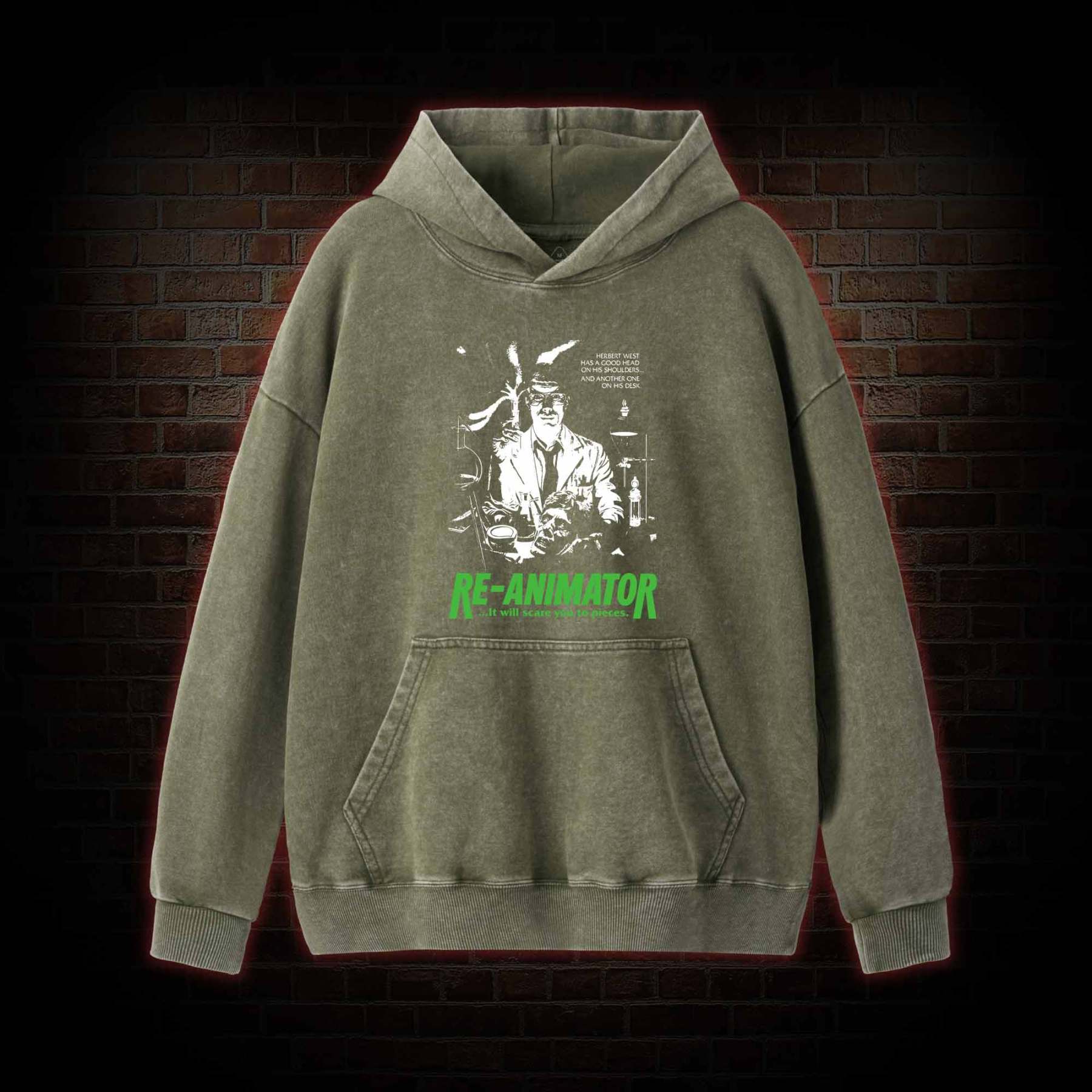 Fright Night Washed Hoodie