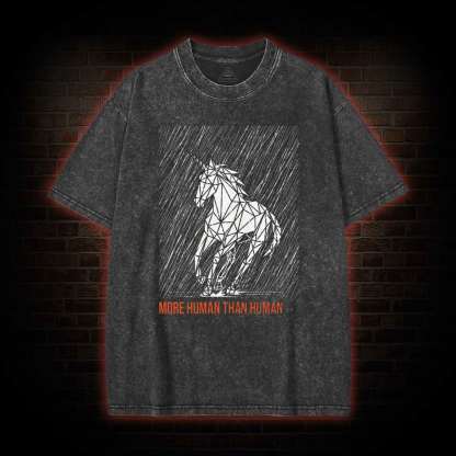 More Human Than Human Washed T-shirt