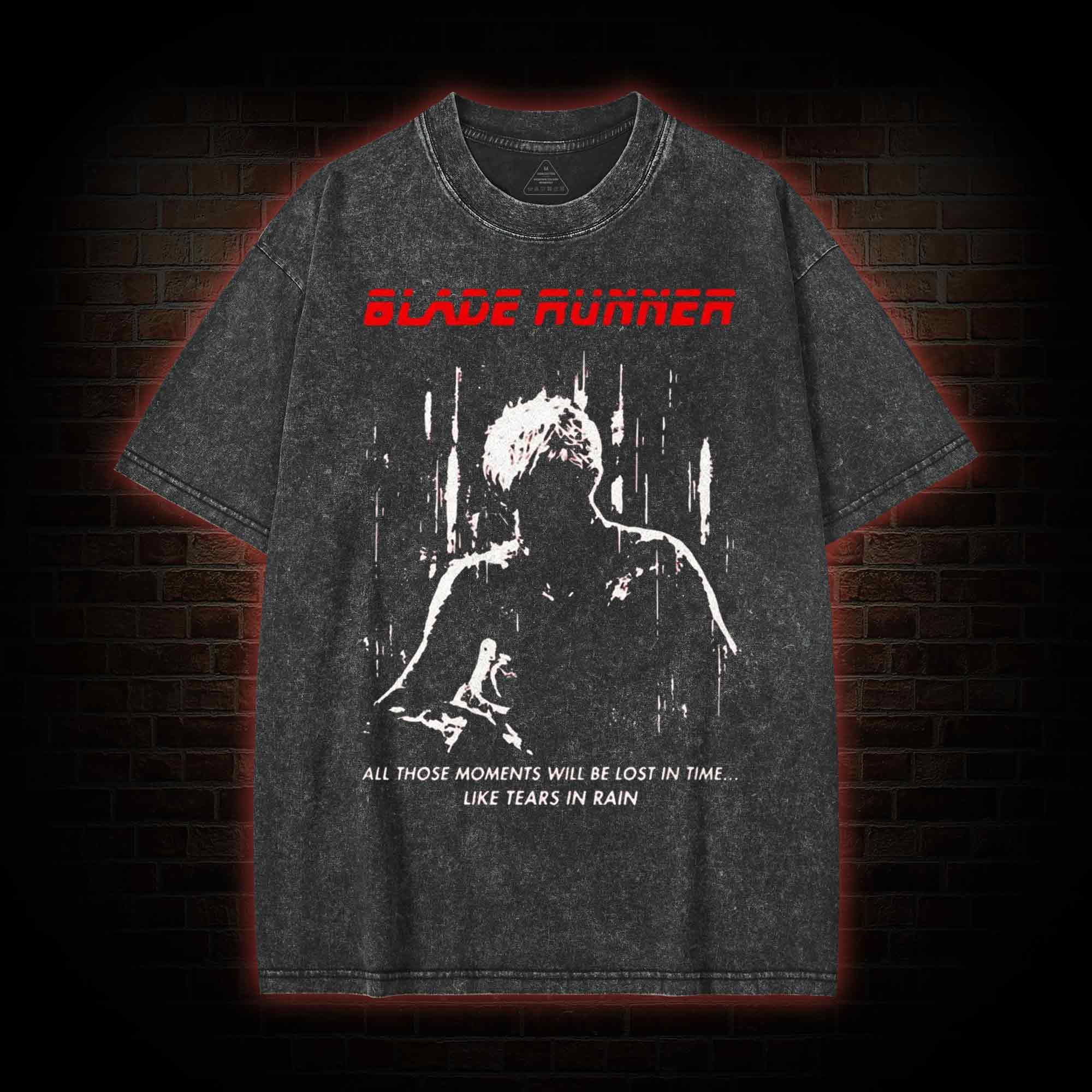 Retro All Those Moments Will be Lost in Time Washed T-shirt