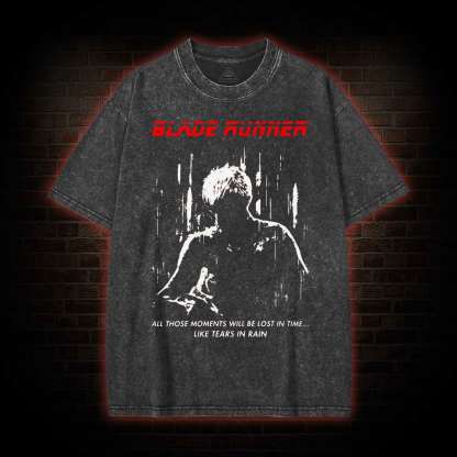 Retro All Those Moments Will be Lost in Time Washed T-shirt