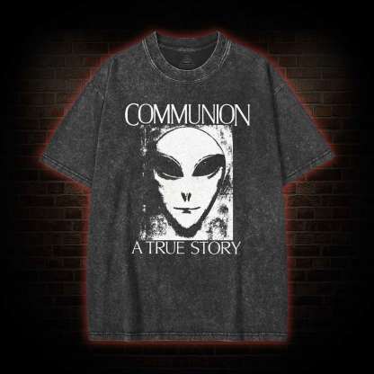 Communion a True Story Washed T-shirt