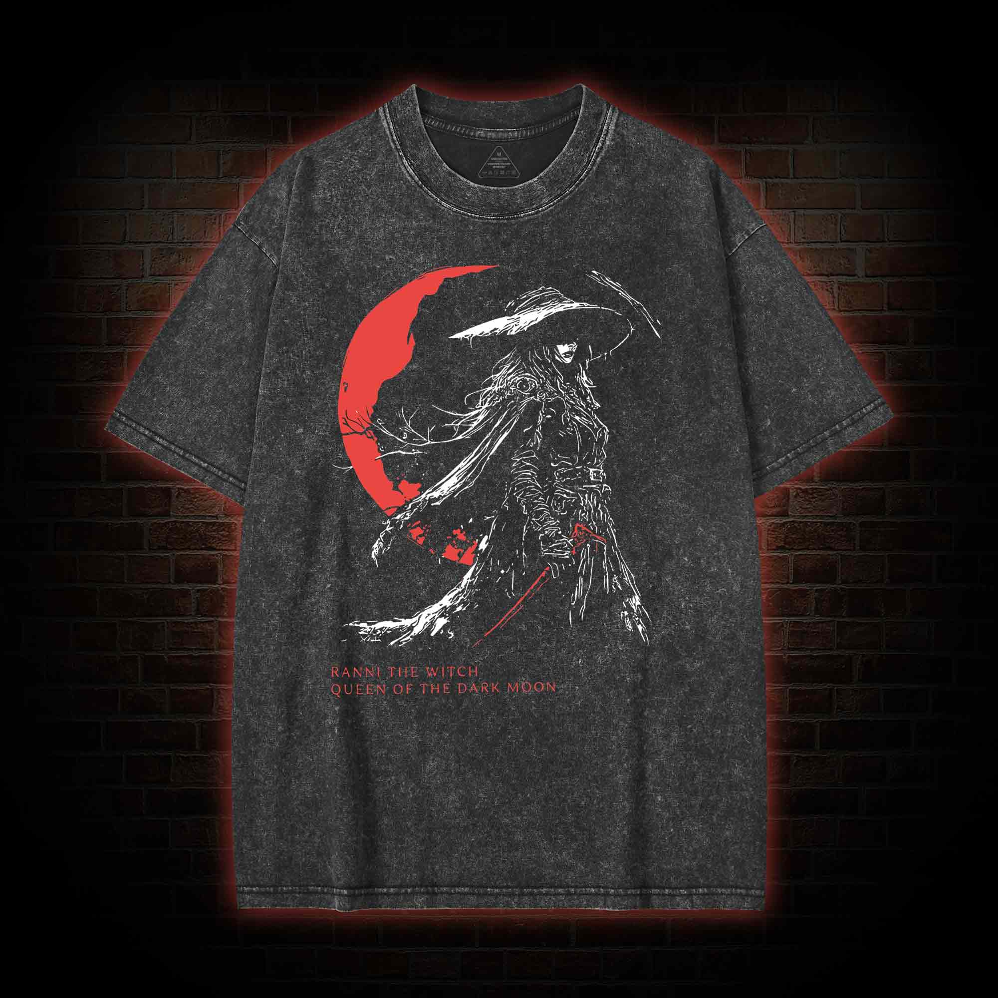 Queen of The Dark Moon Washed T-shirt